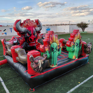 Carnival <strong>Games</strong> Inflatable Toro Mecanico Inflatable Crazy Rodeo <strong>Bull</strong> Riding <strong>Games</strong> Mechanical <strong>Red</strong> <strong>Bull</strong> Ride for Kids and Adults - Product Image 1