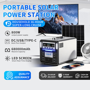 Centrale Électrique Mobile Extérieure 220V en Métal avec Panneau Solaire et Recharge pour Voiture, Modèle <span class=keywords><strong>DF800</strong></span> IP65 1400W pour Diffusion en Direct et Utilisation en Extérieur - Product Image 2