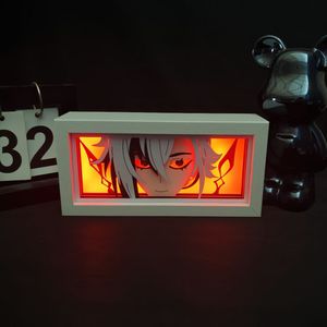 Giấy khắc ánh sáng hộp nhiều màu thay đổi LED Anime nghệ thuật phim hoạt hình sáng tạo Đầy Tớ cho game thủ phòng - Product Image 1