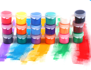 <span class=keywords><strong>Pintura</strong></span> <span class=keywords><strong>acrílica</strong></span> no tóxica para niños, juego de 6 colores <span class=keywords><strong>con</strong></span> un pincel, 3 ml - Product Image 1