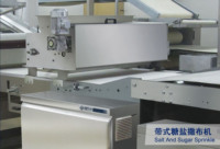 Machine à saupoudrer automatique électrique de sel et de sucre pour biscuits, distributeur d'assaisonnements en acier inoxydable pour ligne de production de boulangerie