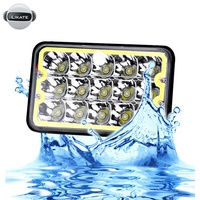 Lkt Auto Parts - Faro Delantero LED Rectangular Sellado de Alta Potencia, Amarillo, Azul, Rojo, Precio Económico, 4x6, 45 W, para Camión, Barco