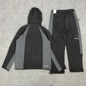 <span class=keywords><strong>Tuta</strong></span> da Jogging Leggera Tech Fleech per <span class=keywords><strong>Uomo</strong></span>, Completo Sportivo Traspirante con Zip Integrale e Cappuccio, <span class=keywords><strong>Pantaloni</strong></span> per Corsa, Palestra e Attività all'Aperto - Product Image 3