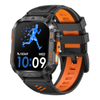 Reloj Inteligente para Exteriores HT46, Batería Grande de 1200 mAh, Pantalla Curva de 2.01 Pulgadas, Llamadas Inalámbricas, Resistente al Agua IP68, Robusto y Duradero