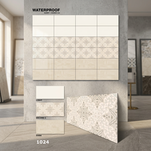 Carreaux de sol en céramique émaillée brillante 300x600mm, épaisseur 8,5mm, design pierre 12x24, en porcelaine polie, pour hall, extérieur et salle de bain - Product Image 3