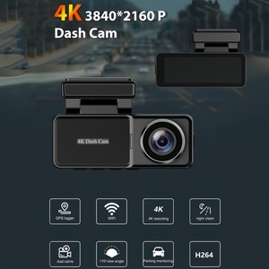 4K 3.2 Inch Hidden Mini Dash Cam Với Phía Trước Và Phía Sau <span class=keywords><strong>Wifi</strong></span> <span class=keywords><strong>GPS</strong></span> FHD 2160P Rear View Máy Ảnh Tầm Nhìn Ban Đêm Tự Động Máy Ảnh Cho Xe - Product Image 2