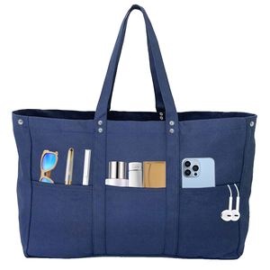 Factory Supply <b>Large</b> Totes <b>Bags</b> Bulk Utility <b>Canvas</b> Tote <b>Bag</b> With Zip - Product Image 1