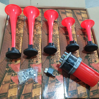 DIXIE 12V Kit Klakson Mobil Suara Keras Desain Speaker ABS 2-Arah Sistem Alarm Keamanan Tingkat Suara 110~125dB untuk Truk Chevrolet