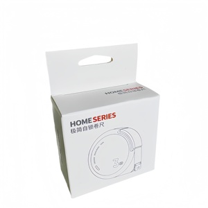 Boîte d'emballage en papier pliable personnalisée, étanche et écologique, avec design à suspendre, laminée pailletée, pour petits appareils électroniques, 4 couleurs - Product Image 5