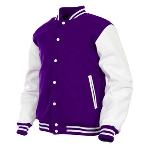 Custom University Versity <b>Jacket</b> Preppy Style Fit High Quality Custom Street Wear Logo Patch <b>Baseball</b> Solid Color Autumn Wear - Product Image 1