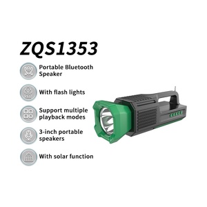 GENCE ZQS1353 2026 Nuevo Altavoz Solar para Exteriores 5.0 con Linterna LED RGB, Carcasa de Plástico, Salida de 8W - Product Image 4