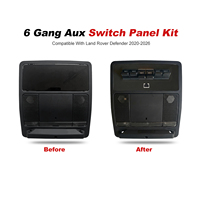 OTTOVOXX 6-fach Zusatzschalter-Panel-Kit für Land Rover Defender L663 2020-2026 OEM-Stil Plug-and-Play Overhead-Schalter
