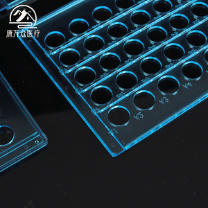 Estante para tubos de ensayo de plástico con múltiples orificios para recolección de sangre, centrífuga, almacenamiento de muestras de ácido nucleico - Product Image 1