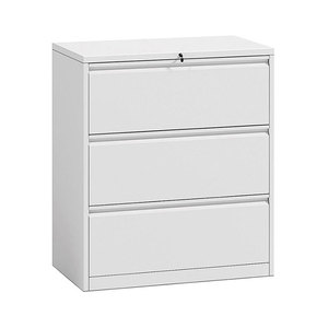 Archivador Metálico Moderno de 3 Puertas Anchas, Archivador Lateral de 3 Cajones, Archivador Legal, Uso Comercial, Hospital, Escuela, Taller, Modular - Product Image 1