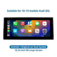 Écran tactile LCD 10,25 pouces, autoradio Android double système, Audi Q5L 2018-2019, CarPlay sans fil, Android Auto, USB, Wi-Fi intégré