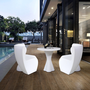 Silla <span class=keywords><strong>de</strong></span> plástico resistente al agua para piscina, sofá <span class=keywords><strong>de</strong></span> un asiento blanco, muebles Led, silla <span class=keywords><strong>de</strong></span> café iluminada, Bar, cafetería, redonda, sofá pequeño LED - Product Image 6