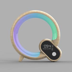 Lámpara Despertador Multifuncional de 10W con Simulación de Amanecer, Reloj Despertador con Pantalla Digital, Lámpara de Escritorio LED RGBW con Altavoz Bluetooth - Product Image 3