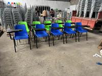 Chaise de formation pour étudiants avec tablette d'écriture extra-large, porte-gobelet et porte-livre pour salles de classe et examens
