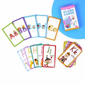 58 cartes flash éducatives pour enfants, aide les tout-petits à apprendre les objets, les nombres, les jeux, l'alphabet - Product Image 1