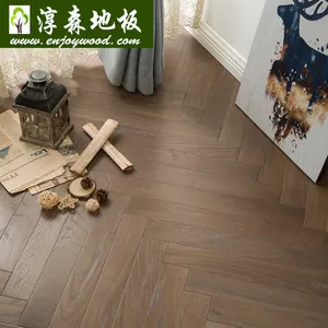 Herringbone Wood Flooring made of White Oak Burma Teak American Walnut Taun Wood Exotic Hardwood