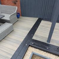 Eco Decking Bois Plastique Composite Patio Deck Tuiles Terracotta Grain Finition WPC Revêtement de sol pour Intérieur Extérieur pour Couverture pour