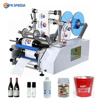 FK603 bouteille ronde manuelle semi-automatique avec imprimante de code de date étiqueteuse pour bouteilles