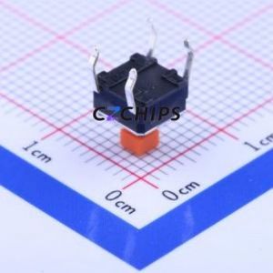 B3F-1055 Tactile Switch Through hole Component (THT)-4P,6x6mm Switch Single Pole Single Throw Rectangle Button Through Hole 6mm - Product Image 2
