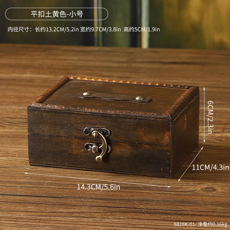 6816K-01 Flat Button, Earth Yellow - Small