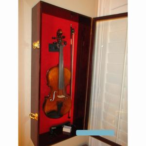 Armario de madera para protección de <span class=keywords><strong>guitarra</strong></span>, estante de pared, escaparate, guardabarros de madera bloqueable - Product Image 2