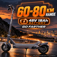 Trottinette électrique adulte 1200W 48V 18Ah longue portée pliable tout-terrain double suspension frein à disque vente en gros usine