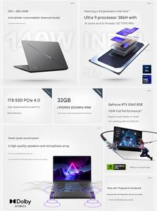 Nouvel ordinateur portable de jeu ROG Zephyrus 14 Air 2026 Ultra9 386H RTX 5060/5070/5070 Ti pour <span class=keywords><strong>Asus</strong></span> ROG Zephyrus G14 - Product Image 5