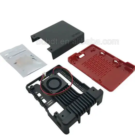 Capa de dissipador de calor original para Raspberry Pi 5 com ventilador Neutro Fabricado na China Ventilador para Raspberry Pi 5