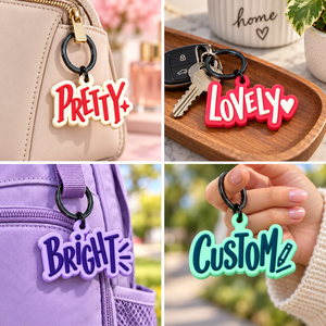 Llaveros de PVC Suave Personalizados con Letras en Relieve, Llaveros de Goma Personalizados para Regalos y Bolsos, Fabricación OEM ODM - Product Image 3