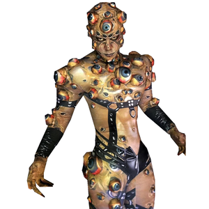 Mameluco Elástico De Personalidad Con Globos Oculares De <span class=keywords><strong>Terror</strong></span> Para Hombre Disfraz De Monstruo Para Fiesta De Halloween O Actuación Escénica - Product Image 1