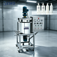 Mélangeur de production de savon liquide ESKO 50L pour gel douche, shampoing, lotion, crème, détergent, adoucissant textile, cosmétique