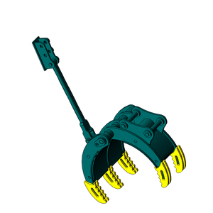 Godet de préhension hydraulique à pouce, ouverture de mâchoire 1200 mm, acier Q355/Q460, pour excavatrice 4 tonnes R290, garantie OEM à vie, moteur à faible consommation - Product Image 1