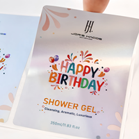 Étiquettes cosmétiques personnalisées de luxe, étiquettes holographiques 3D avec vernis UV, autocollants pour cadeaux d'anniversaire, bouteilles, directement de l'usine