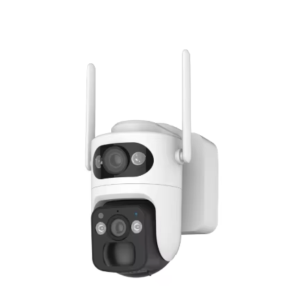 6MP Outdoor Dual Lens Wireless Camera Cctv ICsee Wifi Dual Ball Machine Camera 4K Dual Lens Ptz Network Camera Security