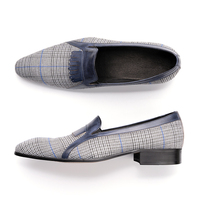 Chaussures décontractées de luxe pour hommes, faites à la main, à bout pointu, style mocassins, confortables, pour le printemps et l'été, idéales pour le bureau, prix de gros usine