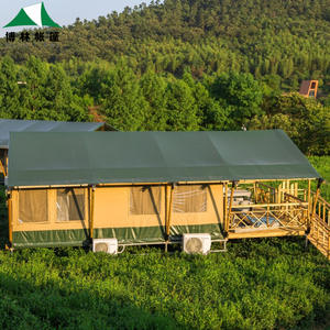 Tienda de campaña de lujo para acampar al aire libre, para fiestas familiares, estilo nómada, casa de madera en el bosque, juego completo para ocio al aire libre - Product Image 2