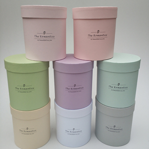 Hộp giấy tròn có thể tái chế để đóng gói hoa hoặc quà tặng - Product Image 1