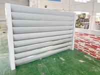 Lames de volets horizontaux en alliage d'aluminium pour clôtures et murs extérieurs