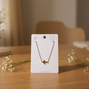 Collier en acier inoxydable doré, design minimaliste pour femmes, bijoux tendance - Product Image 2