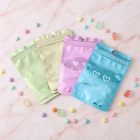 Sacs à bijoux refermables personnalisables en PVC, Mylar et feuille d'aluminium avec fermeture éclair, finition holographique, logo personnalisé - 100 pièces