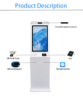 Touchscreen-PC Selbst bestellender Zahlungs kiosk, Interaktiver Selbstbedienungs-Android-POS-Drucker kiosk