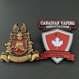 เสื้อหนาวที่มีน้ำหนักมากในการฝึก,เข็มกลัดปกเสื้อแบบนุ่มเคลือบสไตล์แคนาดา - Product Image 3