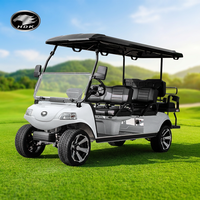 Voiturette de golf électrique HDK Carrier 6, véhicule utilitaire 4+2 places pour campus et parcs