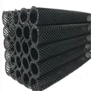 Plastic rhombus square filter ventilation mesh tube hose pipe/Hard mesh of filter element pipe tube hose