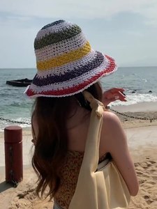 Chapeaux de paille tressés à la main <span class=keywords><strong>pour</strong></span> femmes, élégants et personnalisés, <span class=keywords><strong>pour</strong></span> l'été, protection solaire, vente en gros - Product Image 3