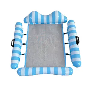 Amaca gonfiabile per piscina con fila galleggiante più venduta letto galleggiante per giochi d'acqua all'aperto addensato